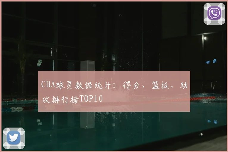 CBA球员数据统计：得分、篮板、助攻排行榜TOP10